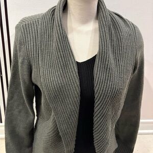 H&M Women's Charcoal Ribbed Cardigan